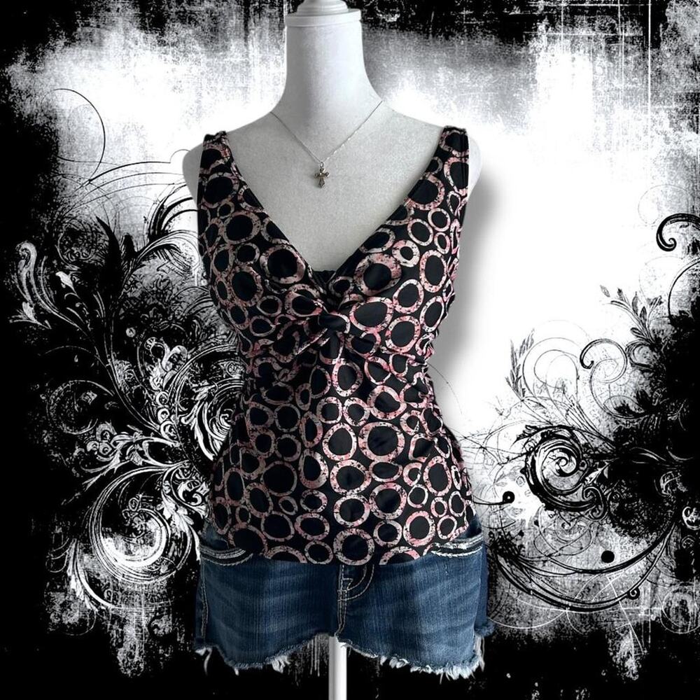 smoky ombre bubble-ring print v neck wrap one piece swimmies